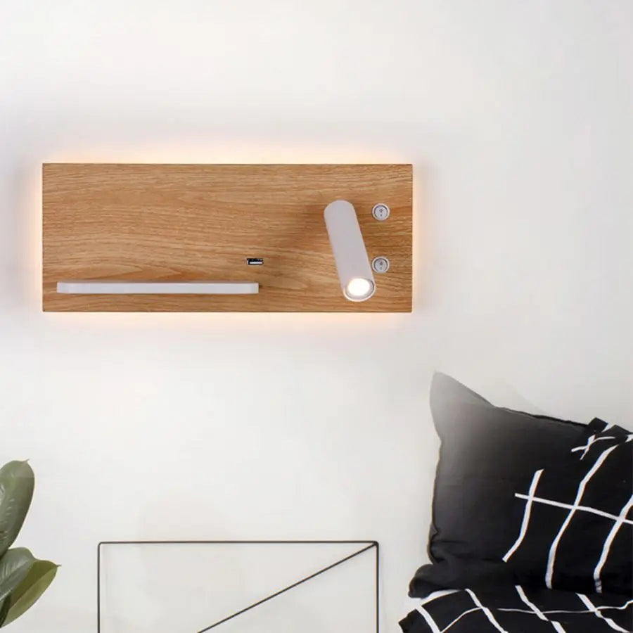 Afralia™ Wireless Charger Adjustable Headboard Spotlights