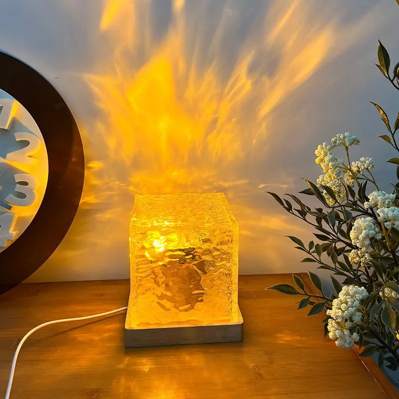 Afralia™ USB Flame Atmosphere Table Lamp for Romantic Bedroom Decor