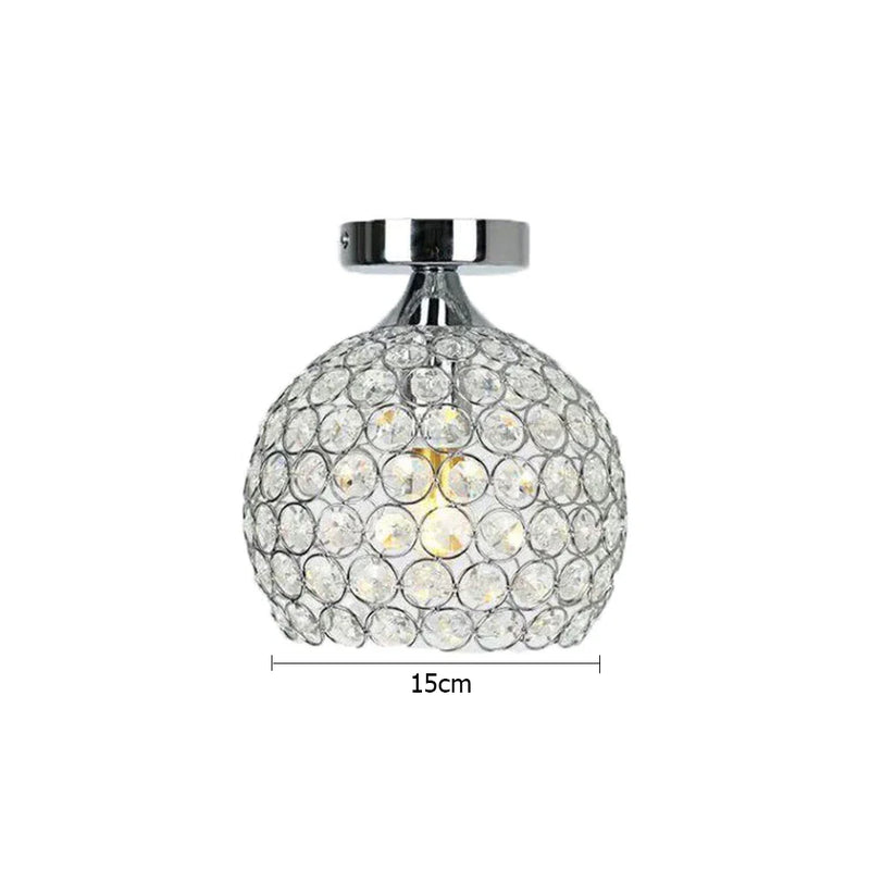 Afralia™ Crystal Diamond Ceiling Light for Home Decoration Fixture