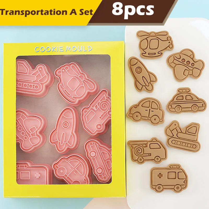 Afralia™ Engineering Truck Cookie Cutters Set