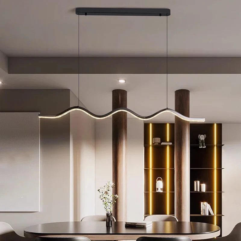 Afralia™ Modern LED Pendant Chandeliers for Living and Dining Rooms