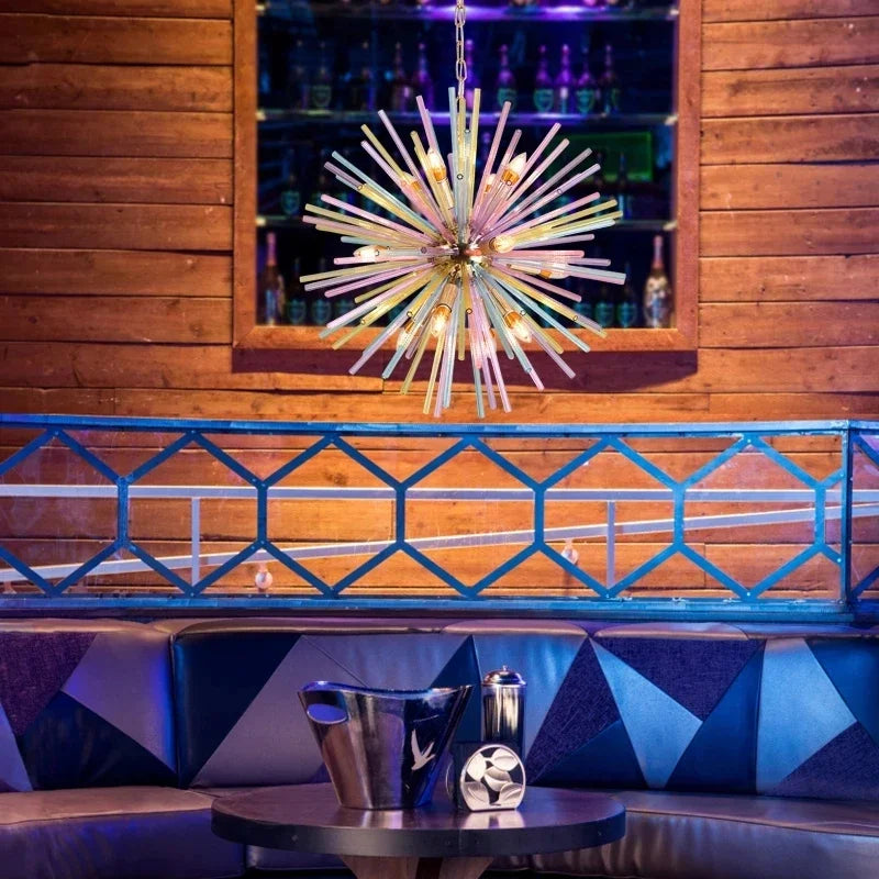 Afralia™ Nordic Sphere Rainbow Chandelier - Dandelion Pendant Light - Kitchen Accessory