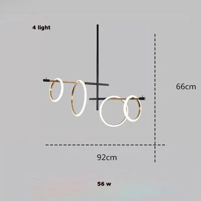 Afralia™ Nordic Style Megnetic Pendant Lights Chandelier LED Fixture for Home Kitchen Island