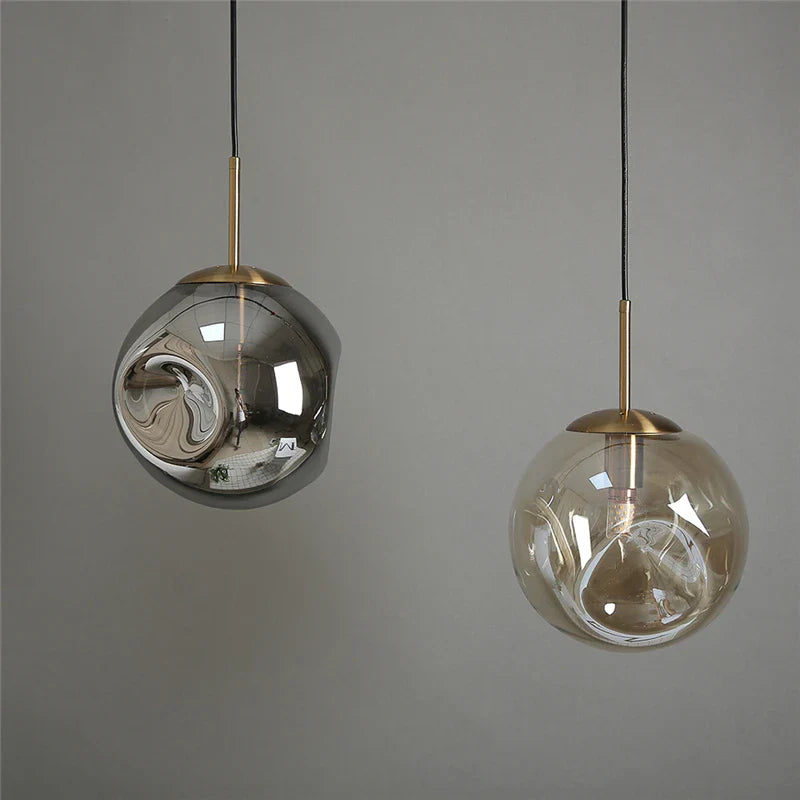 Afralia™ Glass Ball Pendant Lights for Bar, Kitchen, and Home Decor