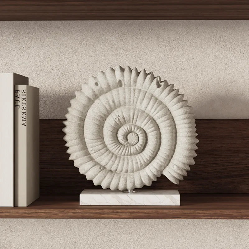 Afralia™ Resin Handicraft Sea Shell Clamshell Decorative Figurines Home Decoration