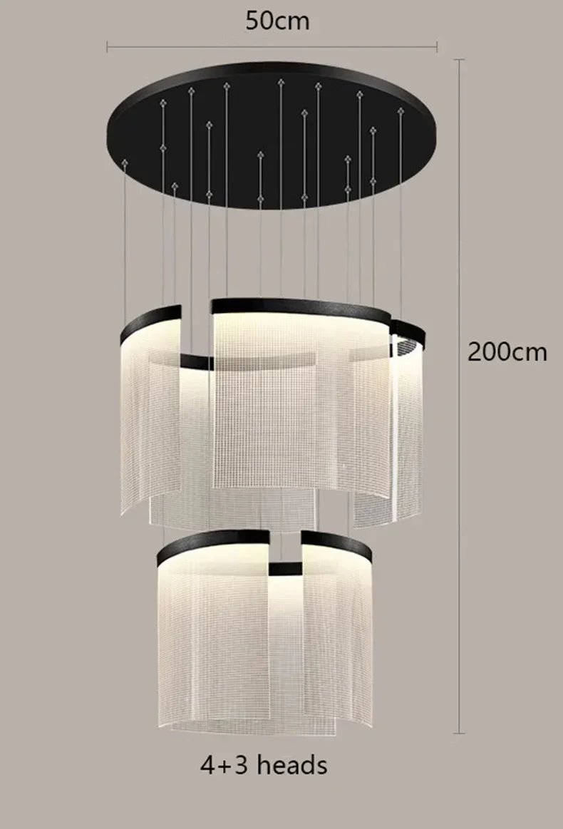 Afralia™ Elegant LED Ceiling Chandelier for Modern Bedroom and Dining Room