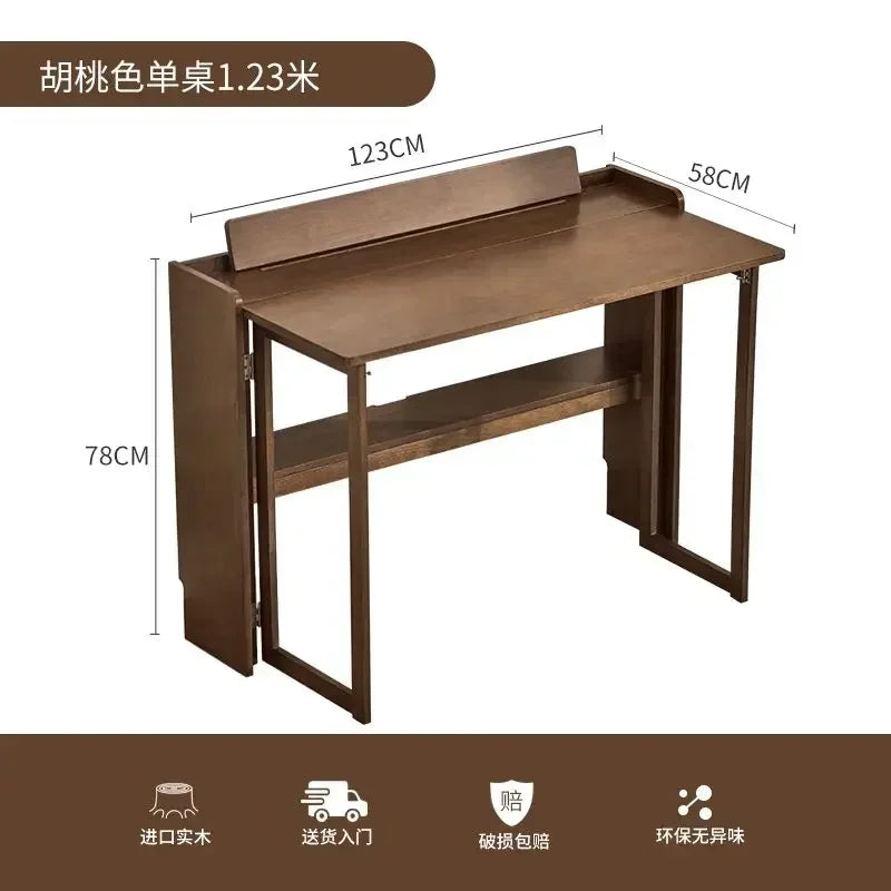Afralia™ Foldable Computer Desk for Home Office Small Space Study - 80/100/120cm