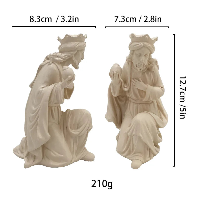 Afralia™ Holy Father Resin Sculpture Figure | Home Decor Christian Statue Figurine