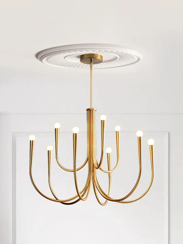 Afralia™ Nordic Designer Style Restaurant Chandelier Retro Living Room Lighting Fixtures