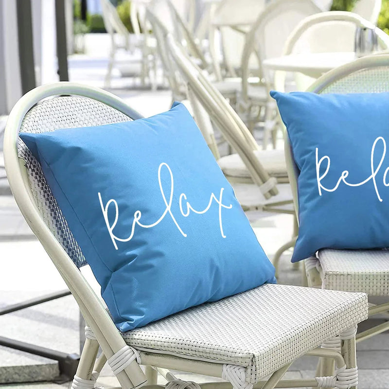 Afralia™ Outdoor Waterproof Cushion Cover Set - Summer Pool & Garden Decor