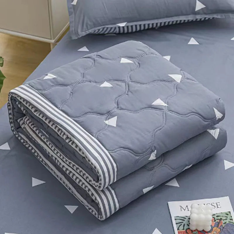 Afralia™ Nordic Printed Cooling Comforter Bedding for Adults- Soft Single Double Blankets