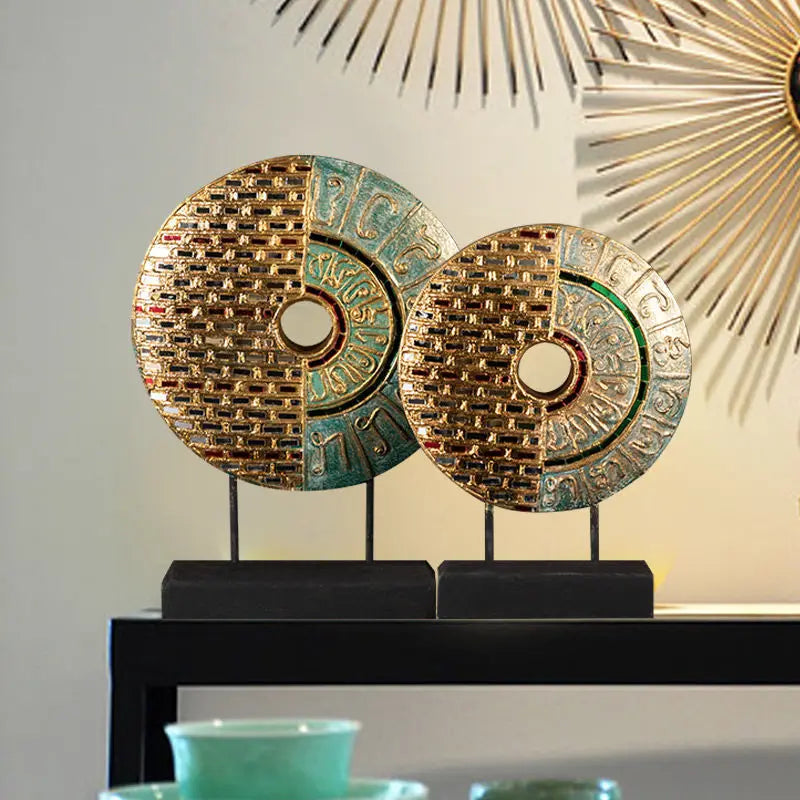 Afralia™ Solid Wood Carving Decorations for Southeast Asian Style Home Hotel Living Room