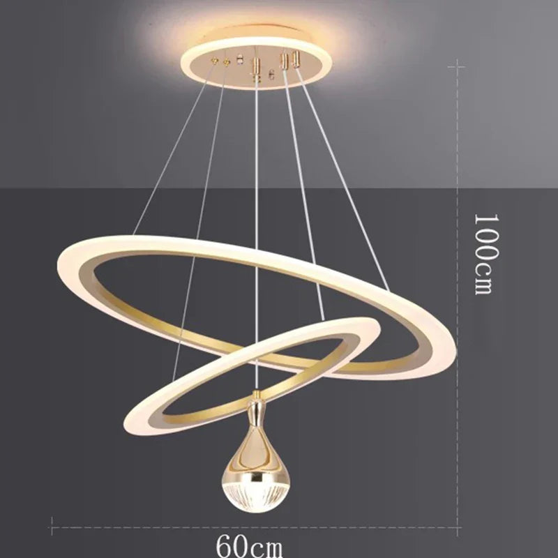 Afralia™ Modern LED Pendant Chandeliers for Home Decor and Indoor Lighting