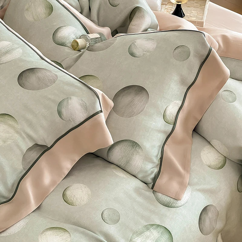 Afralia™ Egyptian Cotton Bedding Set Queen King Ru Double, Quilt Cover Sheet Pillowcase