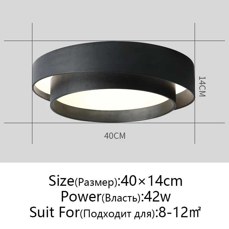 Afralia™ Modern Copper Ceiling Light for Living Room Bedroom Decor