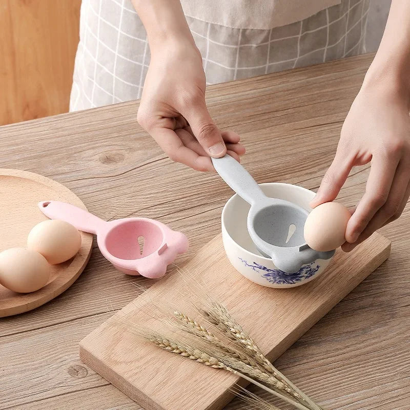 Afralia™ Boiled Eggs Holder Separator Tool Mini Kitchen Gadgets Food Grade Yolk Filter