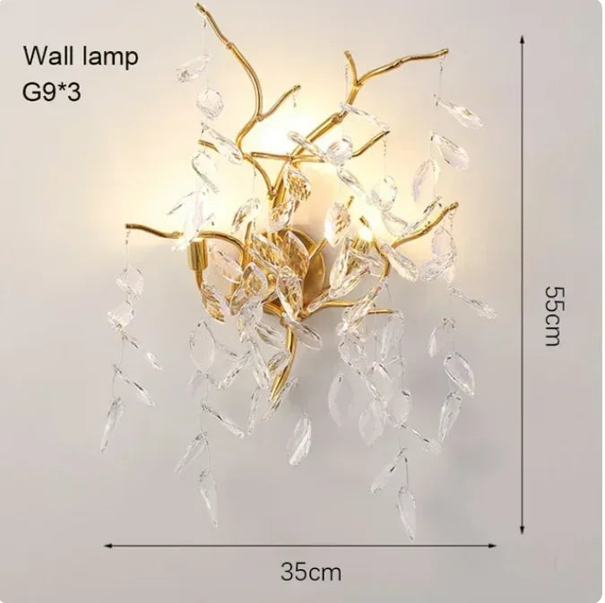 Afralia™ Modern Minimalist Crystal LED Chandelier for Luxury Living Room