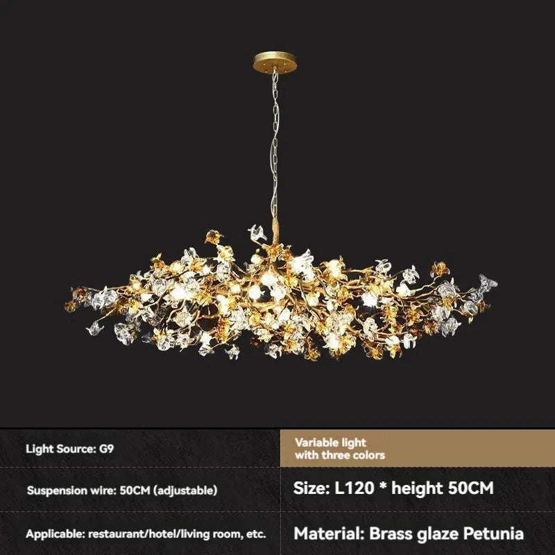 Afralia™ Crystal Branch Chandelier: Luxury Designer Ceiling Crystal Light for Living Room and Bar