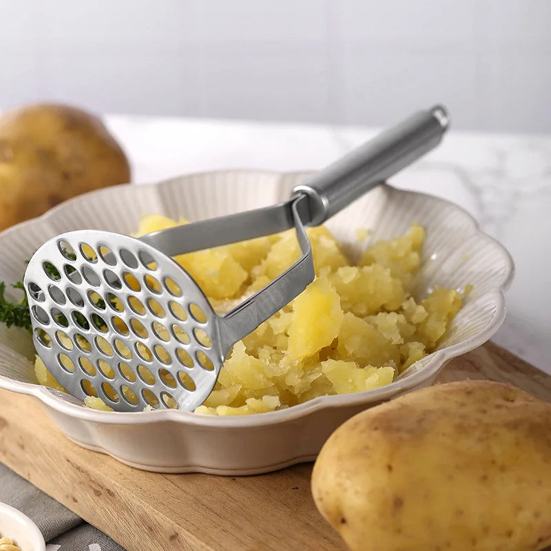 Afralia™ Stainless Steel Potato Masher & Food Crusher