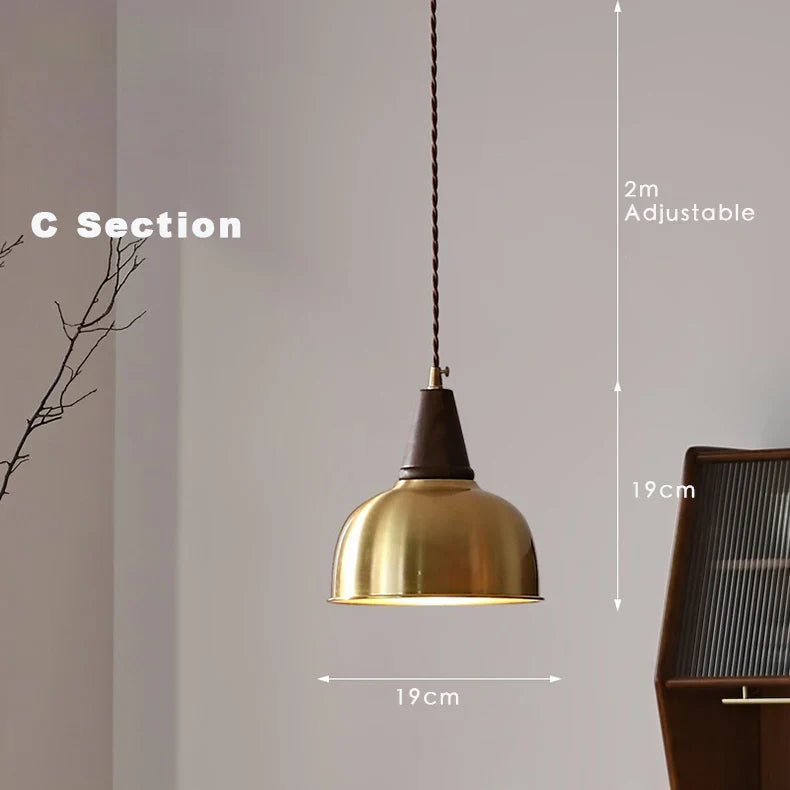 Afralia™ Modern Gold Chandelier | Nordic Retro LED Pendant Light