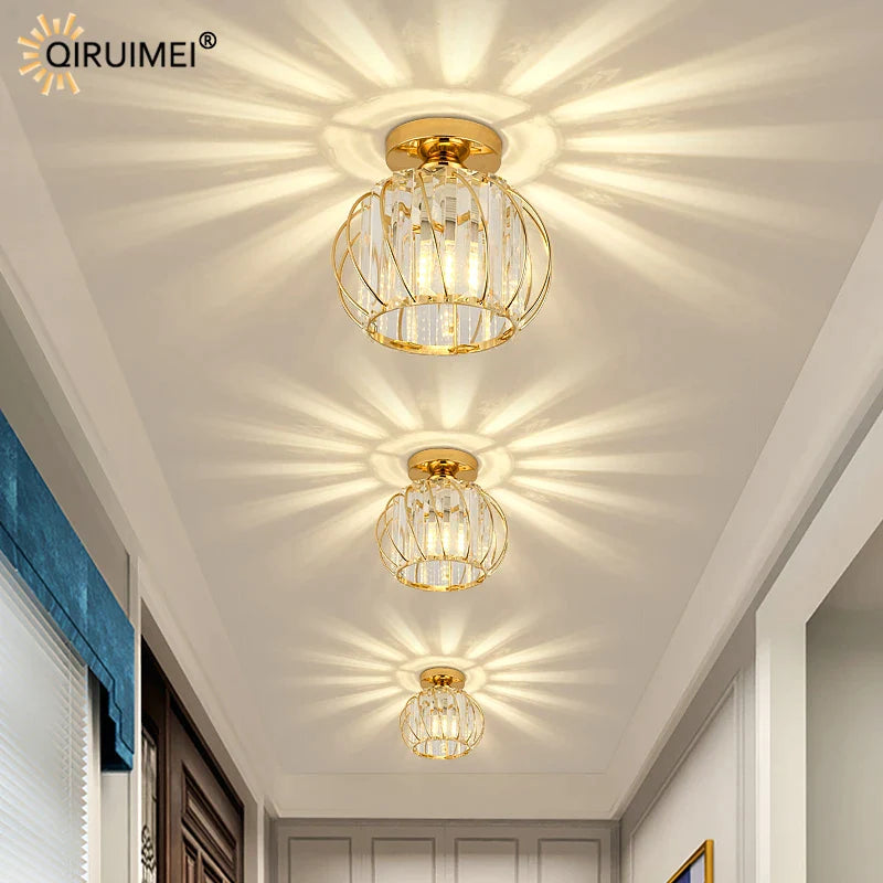 Afralia™ Crystal Glass Nordic LED Chandelier for Modern Indoor Lighting