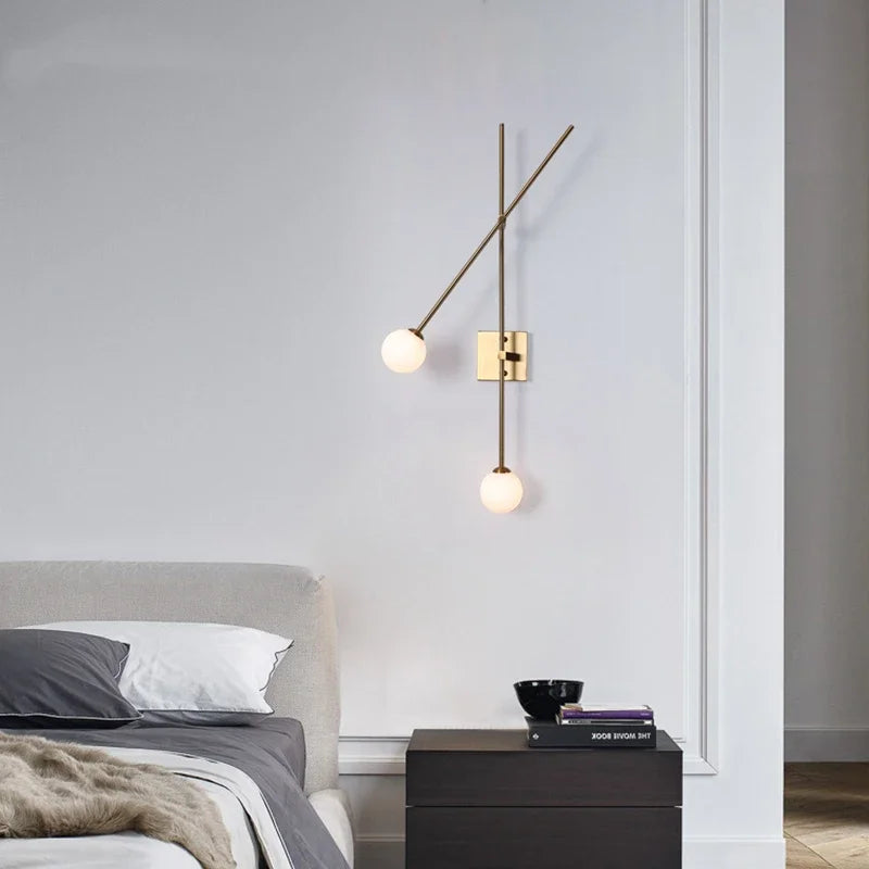 Afralia™ Nordic Minimalist Glass Wall Sconce with G9 Bulb
