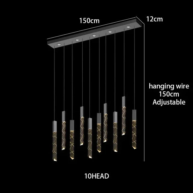 Afralia™ Crystal Chrome LED Chandelier: Luxury Duplex Stair Loft Pendant Light for Living Room