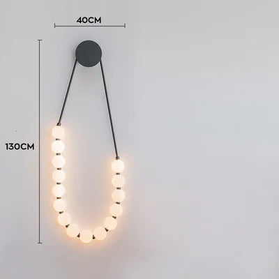 Afralia™ White Bubble Art Line Pendant Lighting for Home Decoration