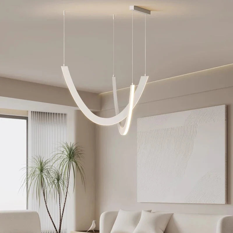 Afralia™ Modern LED Pendant Light Chandeliers for Living Room and Dining Room