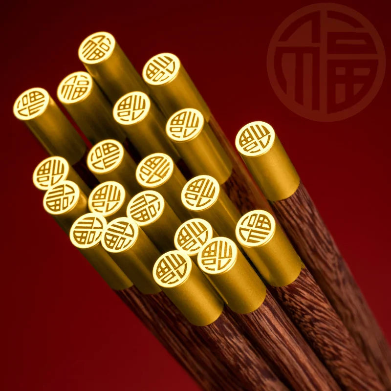 Afralia™ Chicken-wing Wood Chopsticks Set • High Grade Reusable Tableware