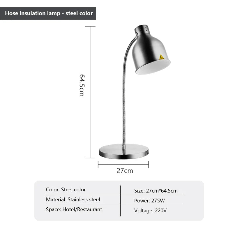 Afralia™ 275W Electric Food Heat Preservation Table Lamp for Kitchen and Restaurant