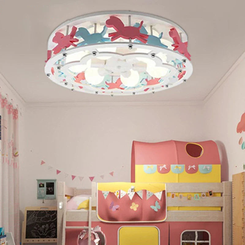 Afralia™ Trojan Kids Ceiling Lamp: Modern, Simple, Warm, Creative for Bedrooms & Corridors.