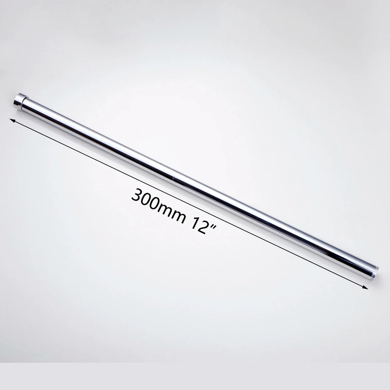 Afralia™ Golden Black Stainless Steel Round Shower Arm for Bathroom with Extension Arm