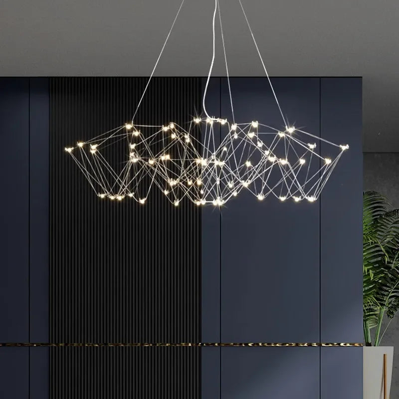 Afralia™ Cube Light: Modern Creative LED Pendant Lamp for Living Room and Restaurant