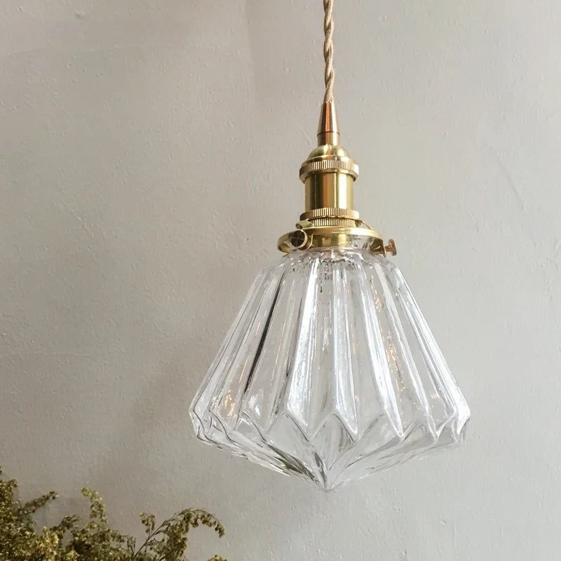 Afralia™ Glass Pleats LED Pendant Lights for Home and Commercial Spaces