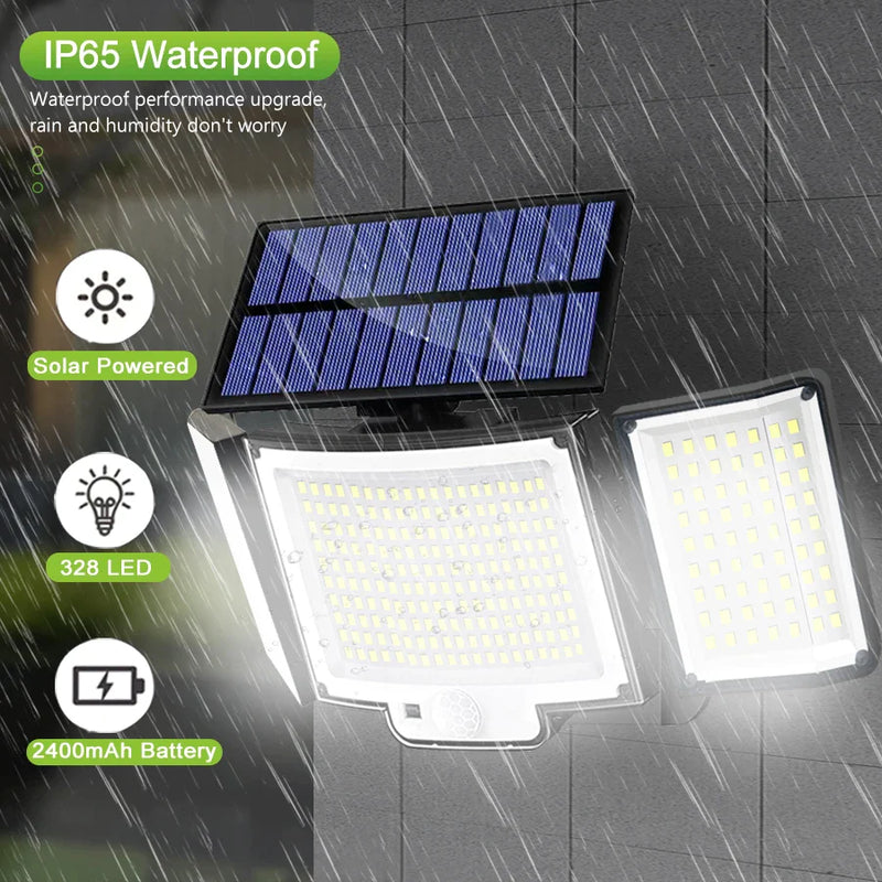 Afralia™ Solar Motion Sensor Street Light for Garden Pathway and Garage