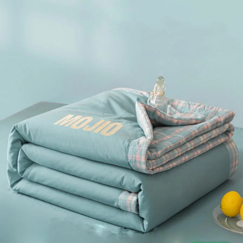 Afralia™ Summer Comfort Cooling Blanket Single Double Bed Quilted Quilt