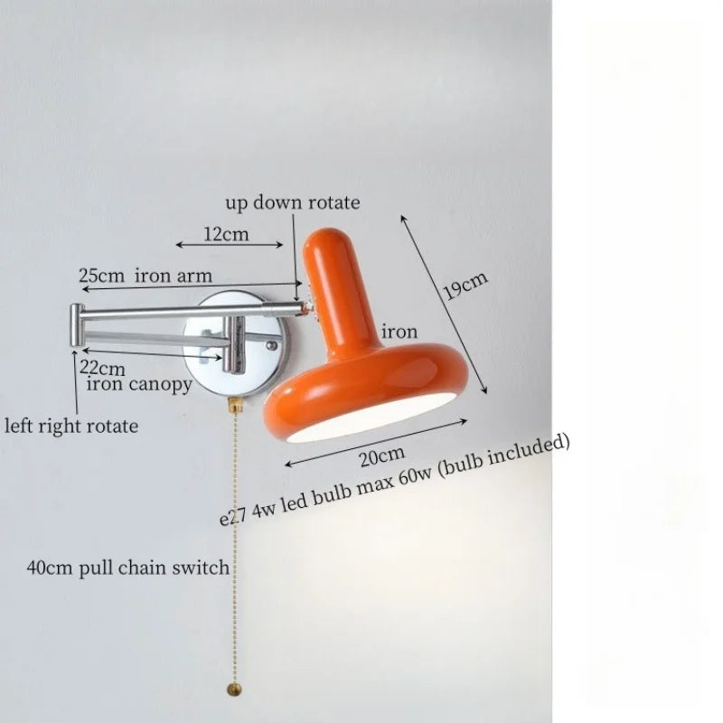 Afralia™ Milky Green LED Wall Sconce - Modern Nordic Iron Art Lamp