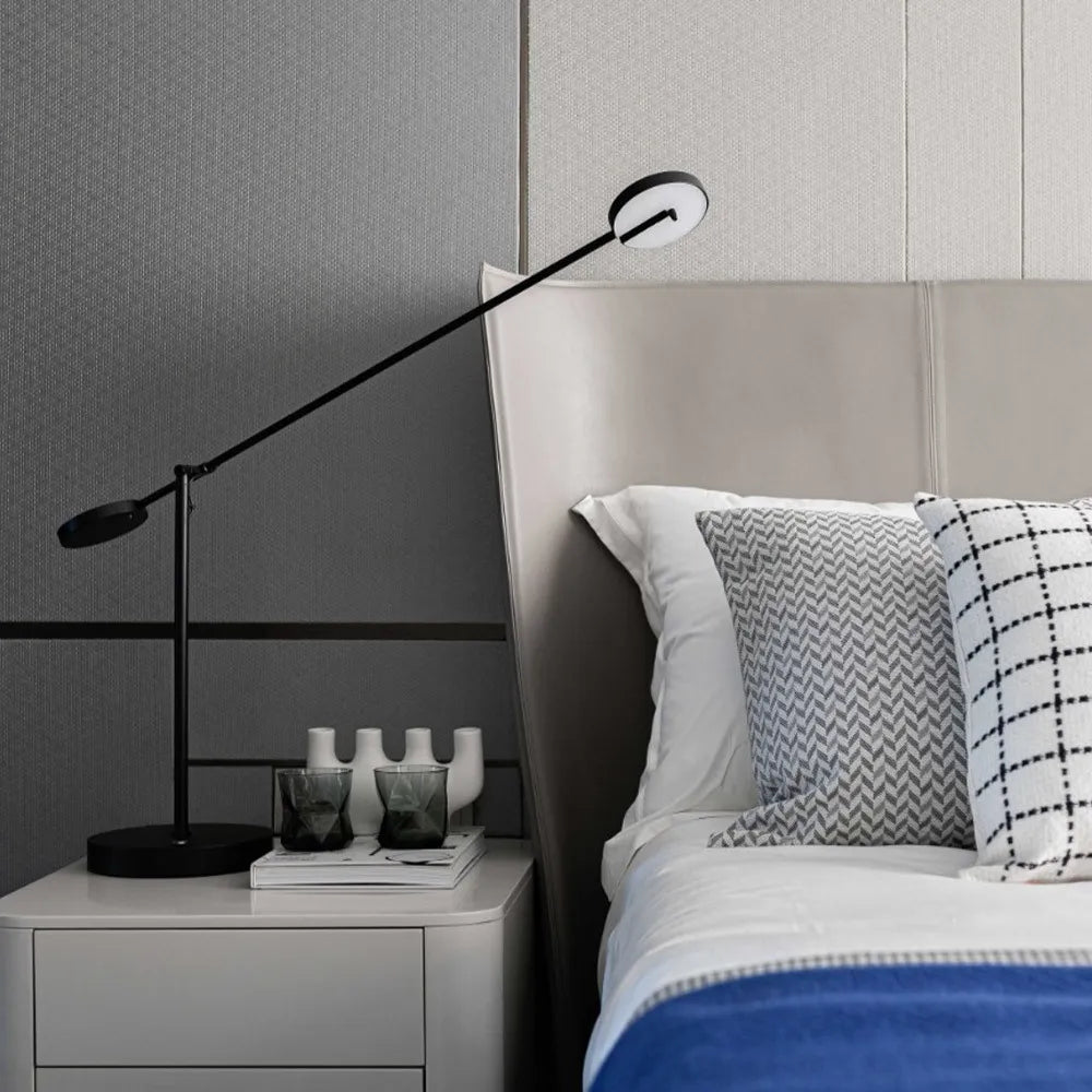 Afralia™ Industrial Swing Arm Table Lamp - Modern Lighting for Living/Bedroom, Office, Study