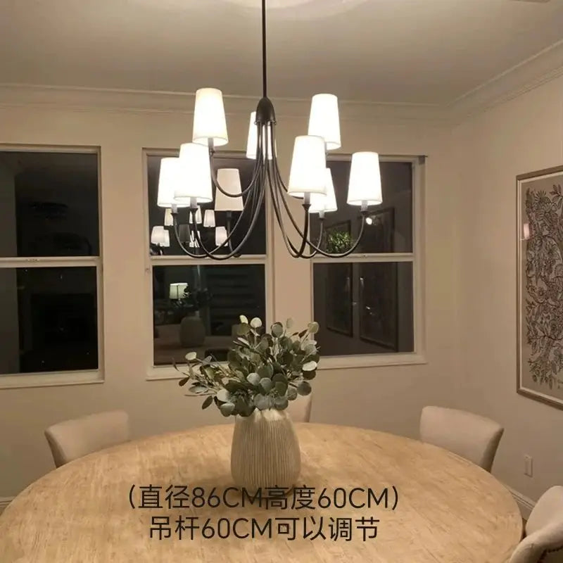 Afralia™ Double Layered Minimalist Wrought Iron Pendant Light
