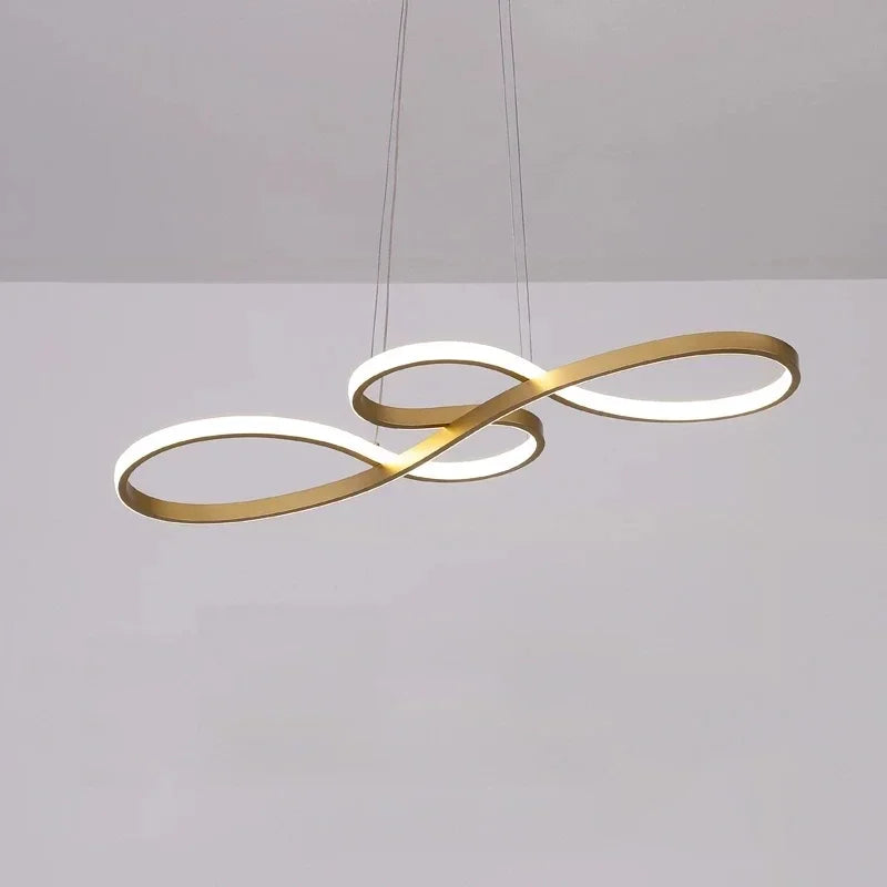Afralia™ Nordic Music Shape LED Pendant Light for Home Decor