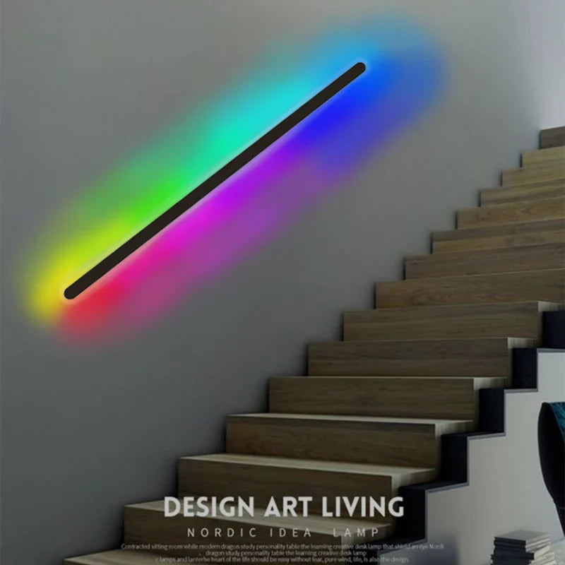 Afralia™ LED RGB Wall Light for Bathroom Mirror Bedroom Bedside Indoor Decoration