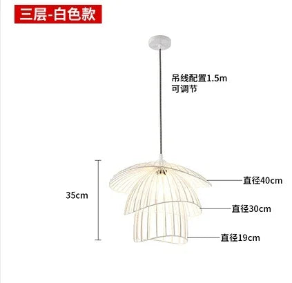 Afralia™ Mesh Metal LED Pendant Chandelier for Home Decor