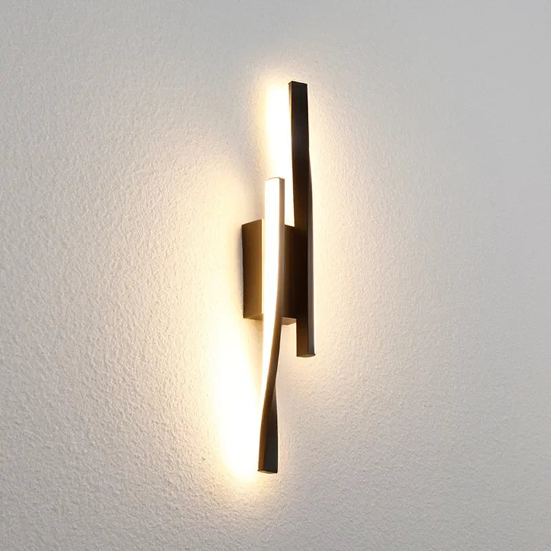 Afralia™ Modern Copper Wall Light Bedroom Living Room Decoration Bedside Lamp