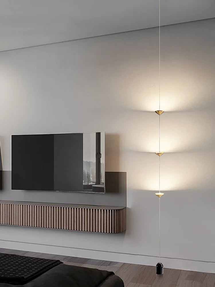 Afralia™ Modern Minimalist LED Floor Lamp for Living Room with Wall Mount Fixture