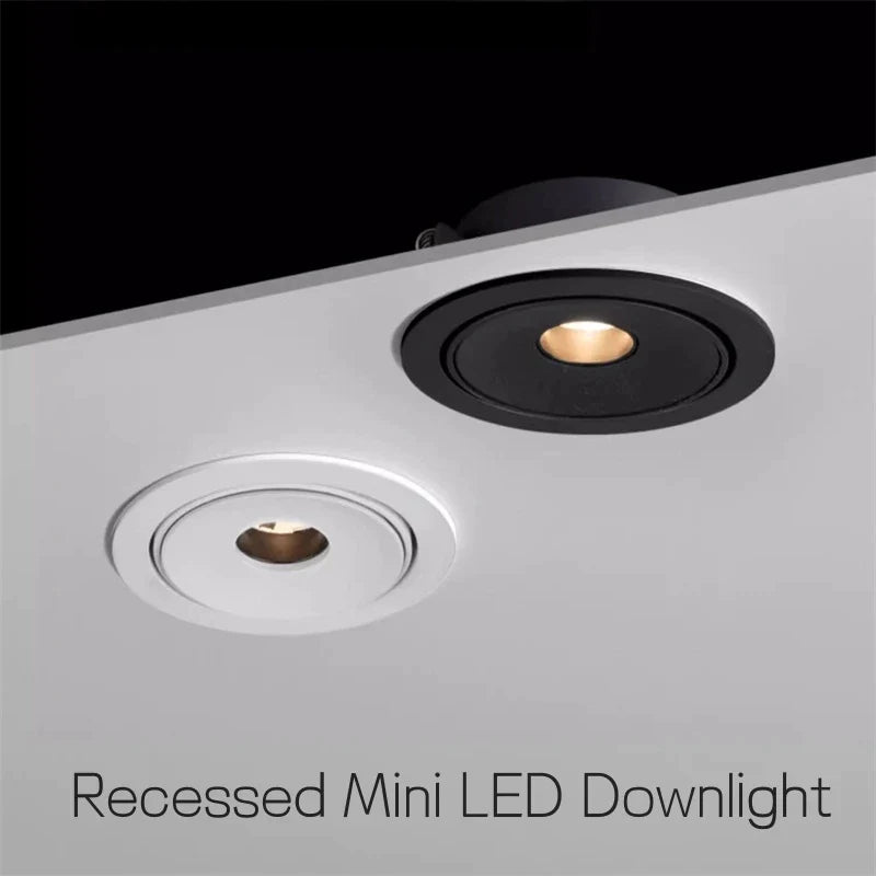 Afralia™ LED Mini Ceiling Downlights: Anti-Glare Spot Lighting Fixture for Cabinets, Showcases, and more