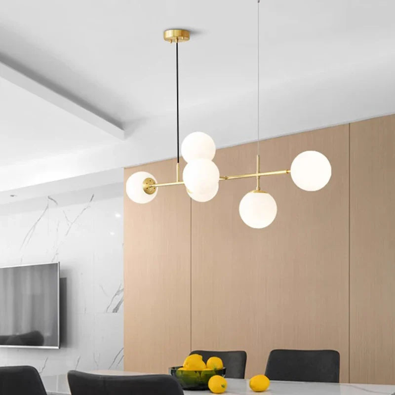 Afralia™ Modern Pendant Ceiling Light LED Chandelier Indoor Decorative Dining Room Lighting