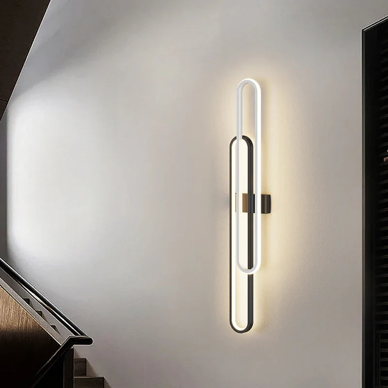 Afralia™ LED Wall Lights for TV Background Bedroom Sconce - Nordic Style Indoor Lighting