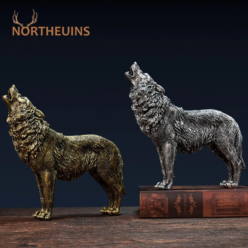 Afralia™ Wolf Lion Horse Resin Miniatures for Home Office Decor