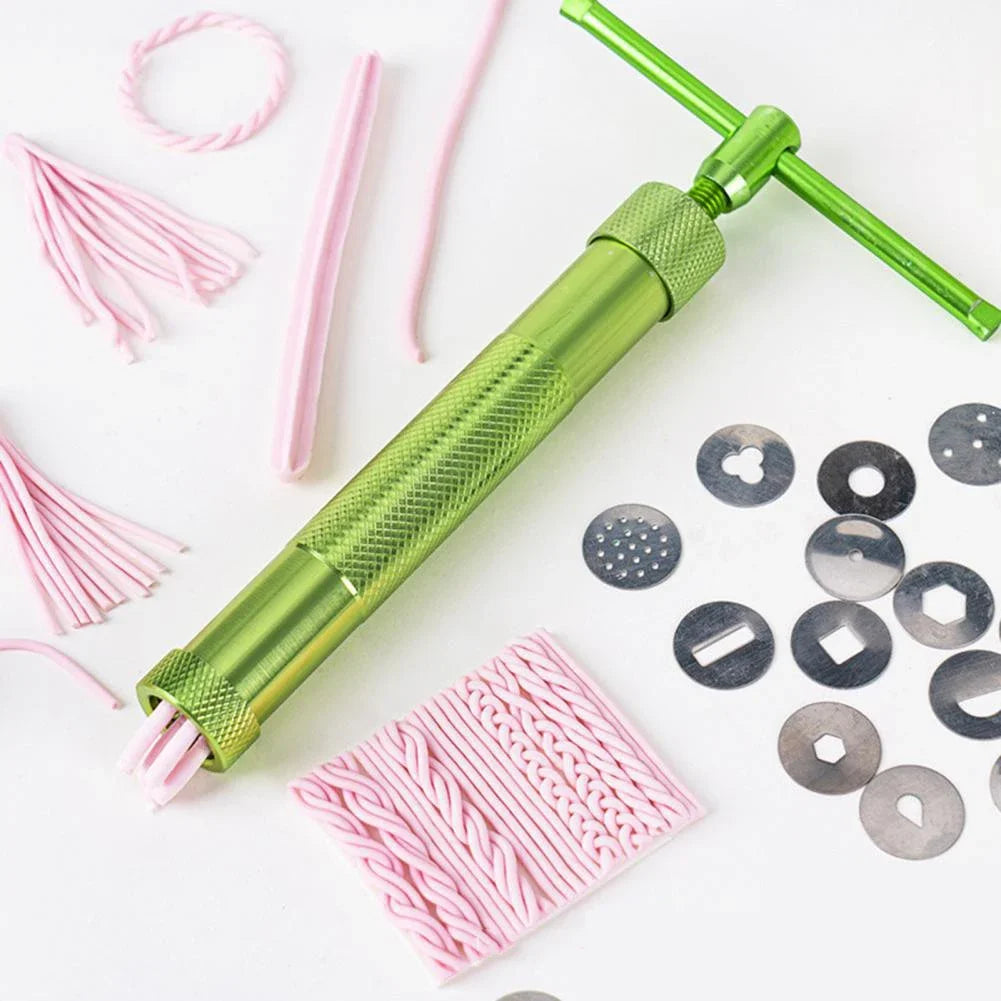 Afralia™ Clay Extruder Sculpture Machine Gun - Cake Decorating & Polymer Clay Tools